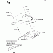 Схема узла: Side covers для Kawasaki ZX1000 Ninja 1000 ABS