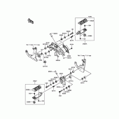 Схема вузла: Підніжки для Kawasaki EN650 Vulcan S