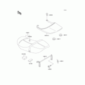 Схема вузла: Сидіння (-jkazrfb1ma004498) для Kawasaki ZR550 Zephyr