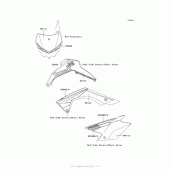 Схема вузла: Decals (Green)(Aaf) для Kawasaki KLX140 KLX140