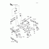 Схема вузла: Swing arm для Kawasaki KL250 KLR250