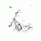 Схема вузла: Рама для Kawasaki KX250/KX252 KX250F