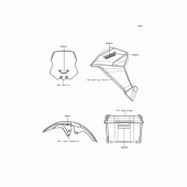 Схема вузла: Наклейка для Kawasaki KLE250 Versys-X 250 ABS