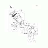 Схема вузла: Air duct для Kawasaki ZX636 Ninja ZX-6R