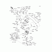 Схема узла: Brake piping для Kawasaki ZX1400 ZZR1400 ABS