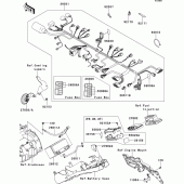 Схема узла: Электрооборудование для Kawasaki ZR750 Z750R