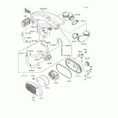Схема вузла: Air cleaner(1/2) для Kawasaki VN750 Vulcan 750