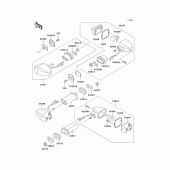Схема вузла: Turn signal для Kawasaki ZX750 Ninja ZX-7R