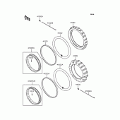 Схема узла: Колеса (Шины) для Kawasaki KLX250 KLX250