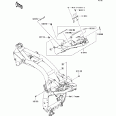 Схема вузла: Battery case для Kawasaki ZR750 Z750