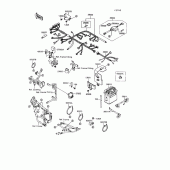 Схема вузла: Електроустаткування для Kawasaki KL650 KLR650