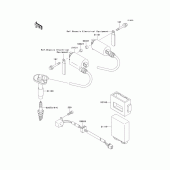 Схема вузла: Система запалювання для Kawasaki EX250 ZZR250