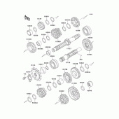 Схема вузла: Трансмісія для Kawasaki EX500 Ninja 500R