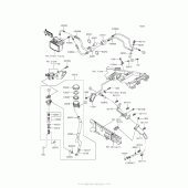 Схема узла: Задний тормозной цилиндр для Kawasaki ZX1400 Ninja ZX-14R ABS