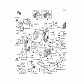 Схема вузла: Радіатор (KLX250-F3/F4) для Kawasaki KLX250 KLX250ES