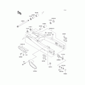 Схема узла: Задний рычаг (Маятник) для Kawasaki KLX250 KLX250