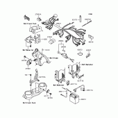 Схема вузла: Електроустаткування для Kawasaki KLX250 KLX250