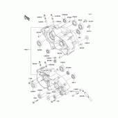 Схема узла: Картер двигателя для Kawasaki KX65