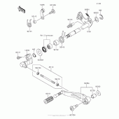 Схема вузла: Перемикач передач для Kawasaki KLZ1000 Versys 1000 LT