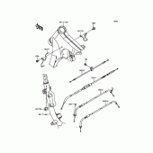 Схема вузла: Троси для Kawasaki VN900 Vulcan 900 Classic