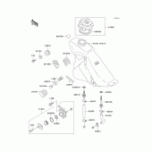 Схема узла: Топливный бак для Kawasaki KLX250 KLX250SR