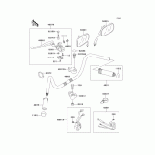 Схема вузла: Кермо & Пульт управління кермовим для Kawasaki VN800 Vulcan 800