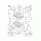 Схема узла: Картер двигателя (1/2) для Kawasaki EX500 EX500
