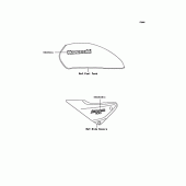 Схема вузла: Наклейки (ebony; ZR1100-B1) для Kawasaki ZR1100 Zephyr 1100RS