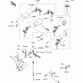 Схема вузла: Замок запалювання для Kawasaki VN1500 VN1500 Drifter