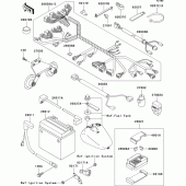 Схема вузла: Електроустаткування для Kawasaki VN1500 VN1500 Drifter