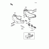Схема вузла: Side cover для Kawasaki ZG1000 1000GTR