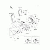 Схема вузла: Engine shrouds для Kawasaki KX450 KX450F