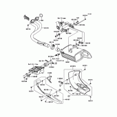 Схема вузла: Вихлопна система для Kawasaki KLE650 Versys 650 ABS