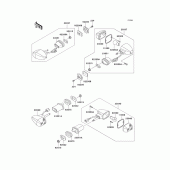 Схема вузла: Поворотники для Kawasaki ZR750 ZR-7S