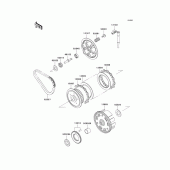 Схема вузла: Зчеплення для Kawasaki EN500 Vulcan 500 LTD