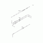 Схема вузла: Троси для Kawasaki ZX600 Ninja ZX-6