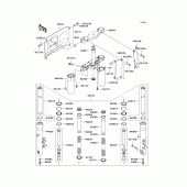 Схема вузла: Передня вилка(a1h) для Kawasaki VN1600 VN1600 Classic