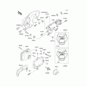 Схема вузла: Headlight(s)(klx250-e1/e2) для Kawasaki KLX250 KLX250SR