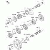 Схема вузла: Трансмісія для Kawasaki VN900 Vulcan 900 Custom