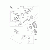 Схема узла: Стартер электрический & Привод стартера для Kawasaki EJ650 W650