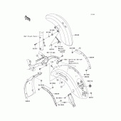 Схема вузла: Крило для Kawasaki VN2000 Vulcan 2000 Limited