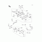 Схема вузла: Задній ліхтар (Стоп сигнал) для Kawasaki EX500 GPZ500