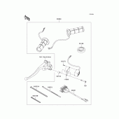 Схема вузла: Ручки з підігрівом (Опція) для Kawasaki KLZ1000 Versys 1000