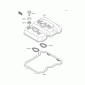 Схема узла: Клапанная крышка для Kawasaki EX250 Ninja 250