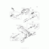 Схема узла: Поворотники для Kawasaki ZR900 Z900