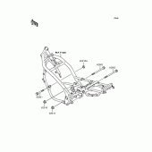 Схема вузла: Кріплення двигуна для Kawasaki ZR250 Balius-II