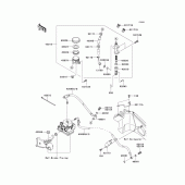 Схема узла: Задний тормозной цилиндр для Kawasaki KLE650 Versys 650 ABS
