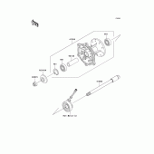 Схема узла: Ступица переднего колеса для Kawasaki KL250 KL250 Super Sherpa