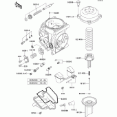 Схема вузла: Комплектуючі карбюратора для Kawasaki ZX900 Ninja ZX-9R