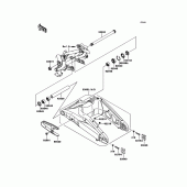 Схема вузла: Задній важіль (маятник) для Kawasaki KLE650 Versys 650 ABS